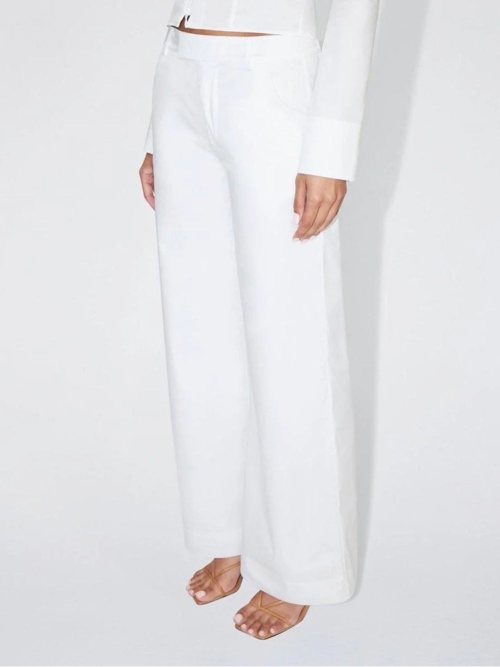 NET Poplin Low Rise Trouser KHY - Picture 2 of 8